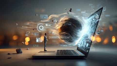 Imagen de un ordenador portátil mostrando una página web