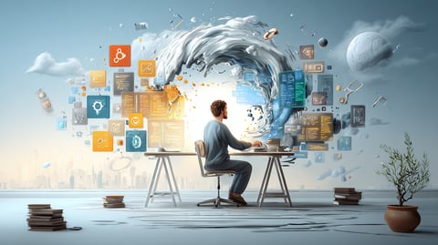 Desarrollador web trabajando en un oficina