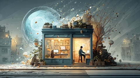 Foto de un pequeño comercio de barrio