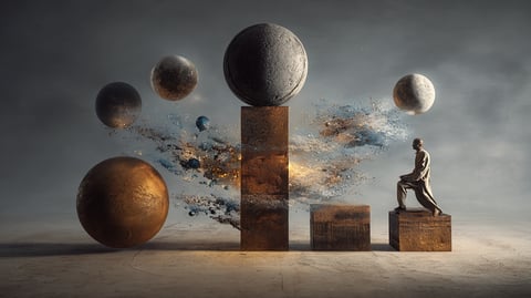 Espiral áurea superpuesta sobre una composición de diseño web