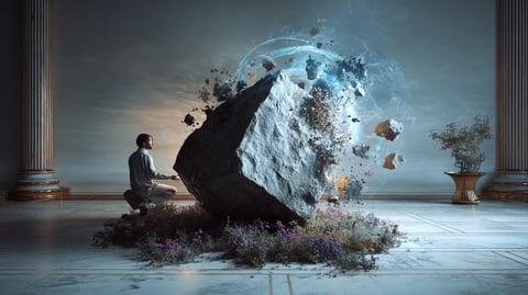 Diseño web con bordes gruesos, colores saturados y tipografía bold característica del neobrutismo