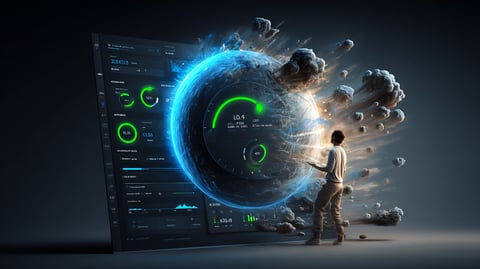 Dashboard mostrando puntuaciones perfectas de rendimiento web en verde