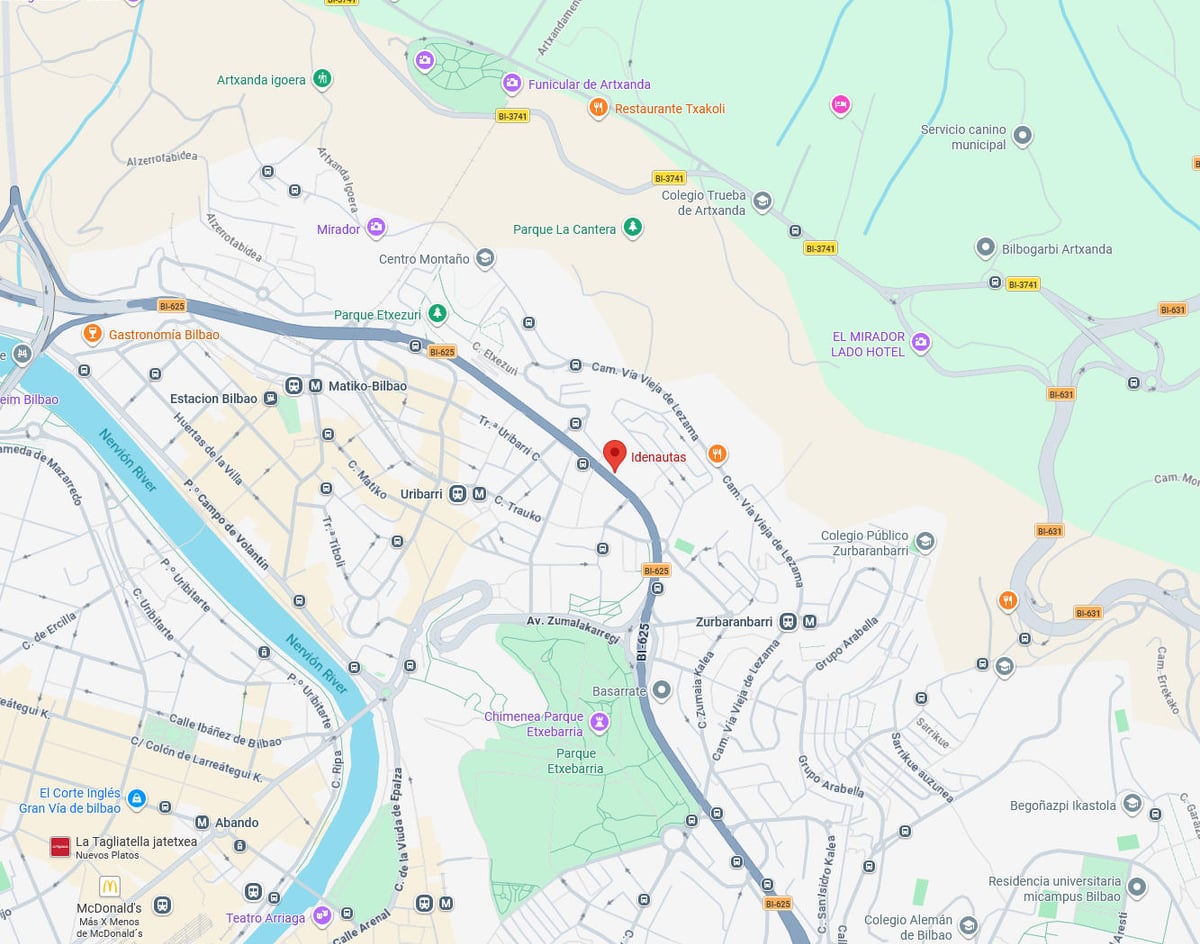 Ubicación de Idenautas en Bilbao — ver en Google Maps