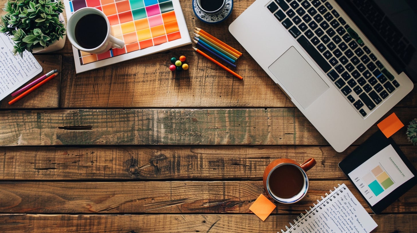 Mesa de trabajo de un diseñador / desarrollador web
